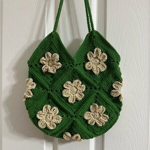 New/ Crochet flower bag